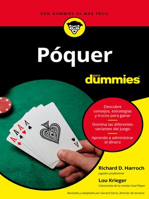 cover image of Póquer para Dummies